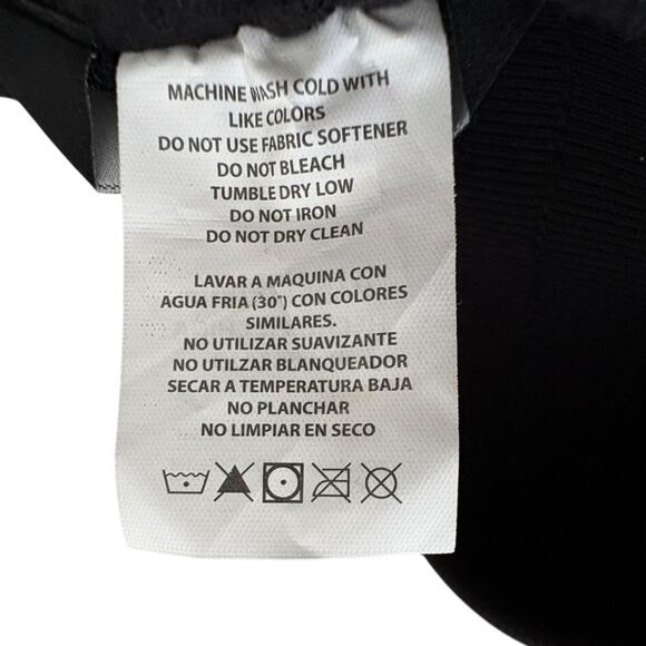 Bebe Sport Joggers Pants XL Black Rhinestone Logo Sweatpants Y2K Glam Athleisure - Picture 4 of 5